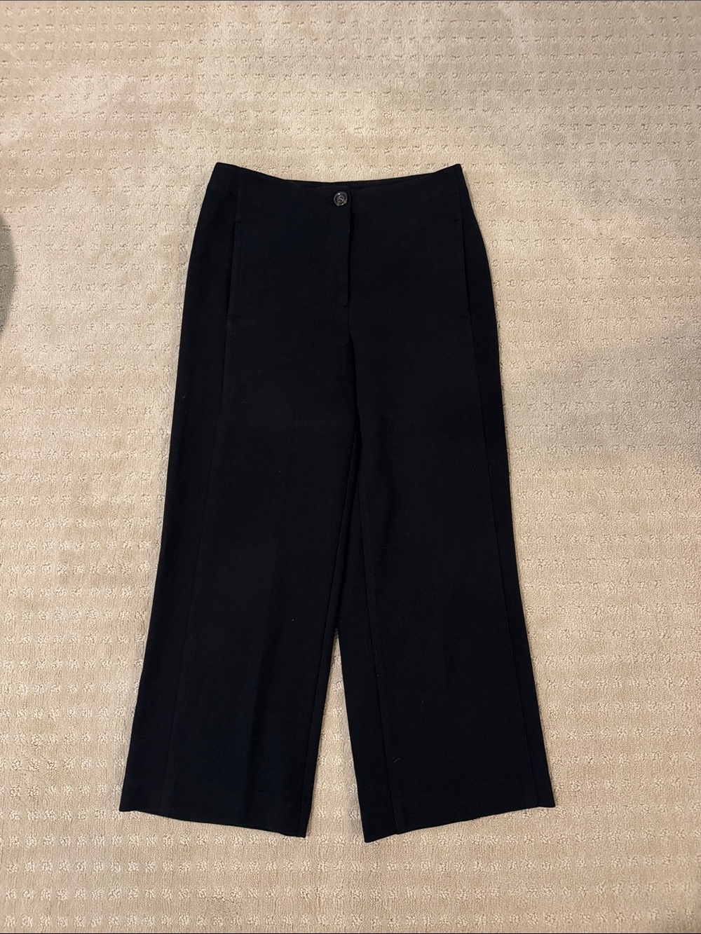 Ann Taylor Black Wide-Leg Trousers